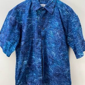 Resort XL shirt navy with marlin